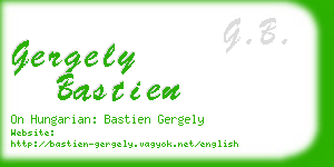 gergely bastien business card